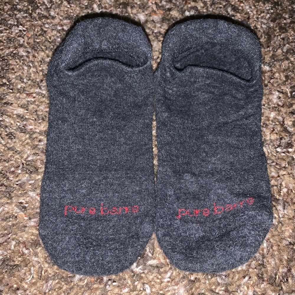 Pure Barre Red Bottom Charcoal Socks 5 for $25